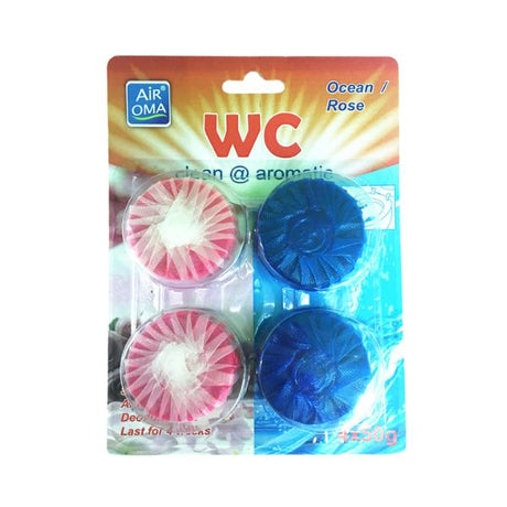 Toilet Block Cleaner mix Ocean/Lemon 4pc image 0