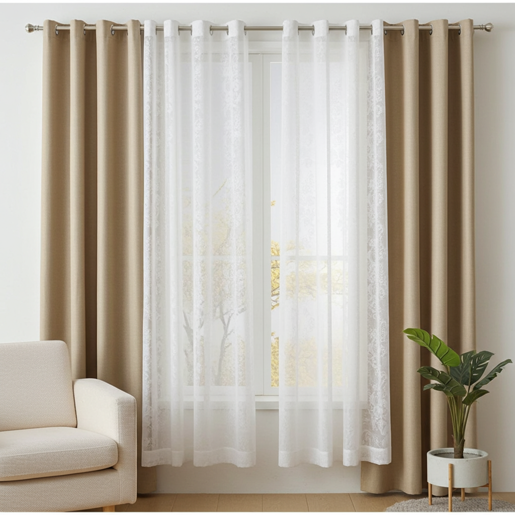 White Lace Curtain 150*170cm