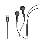 Inkax Half In-ear Wired Headphones AE-01D Type-C 1.2m Black