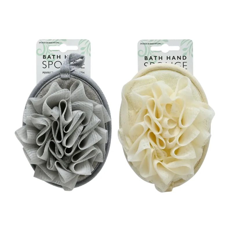 Bath Hand Sponge 16cm 2asstd
