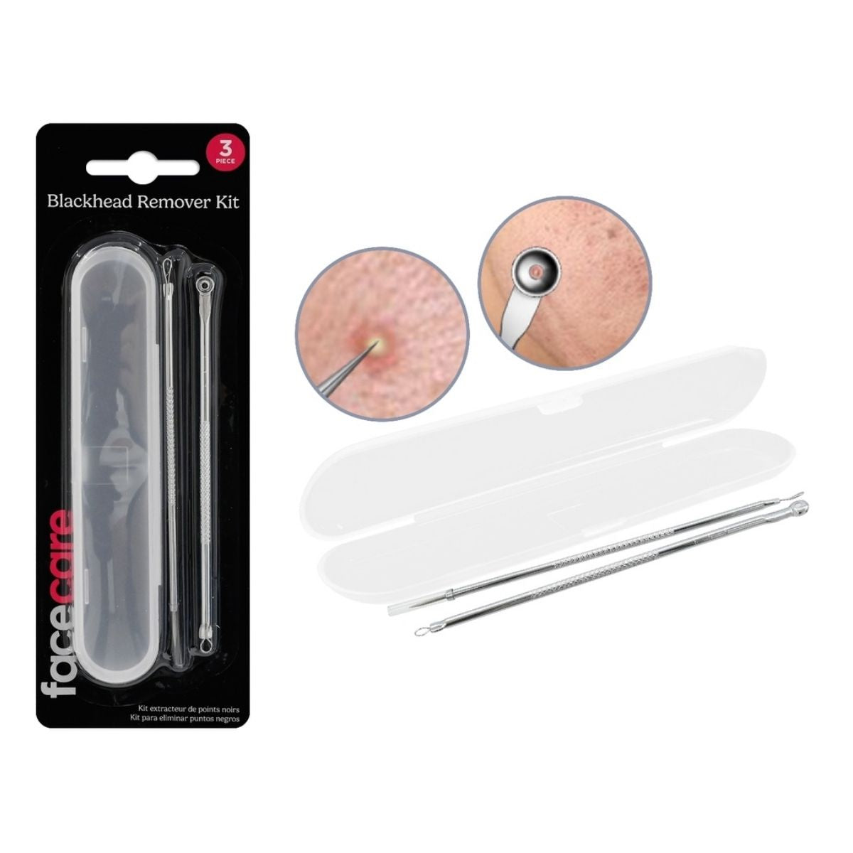 Blackhead Remover 2 Piece Tool Kit with Case