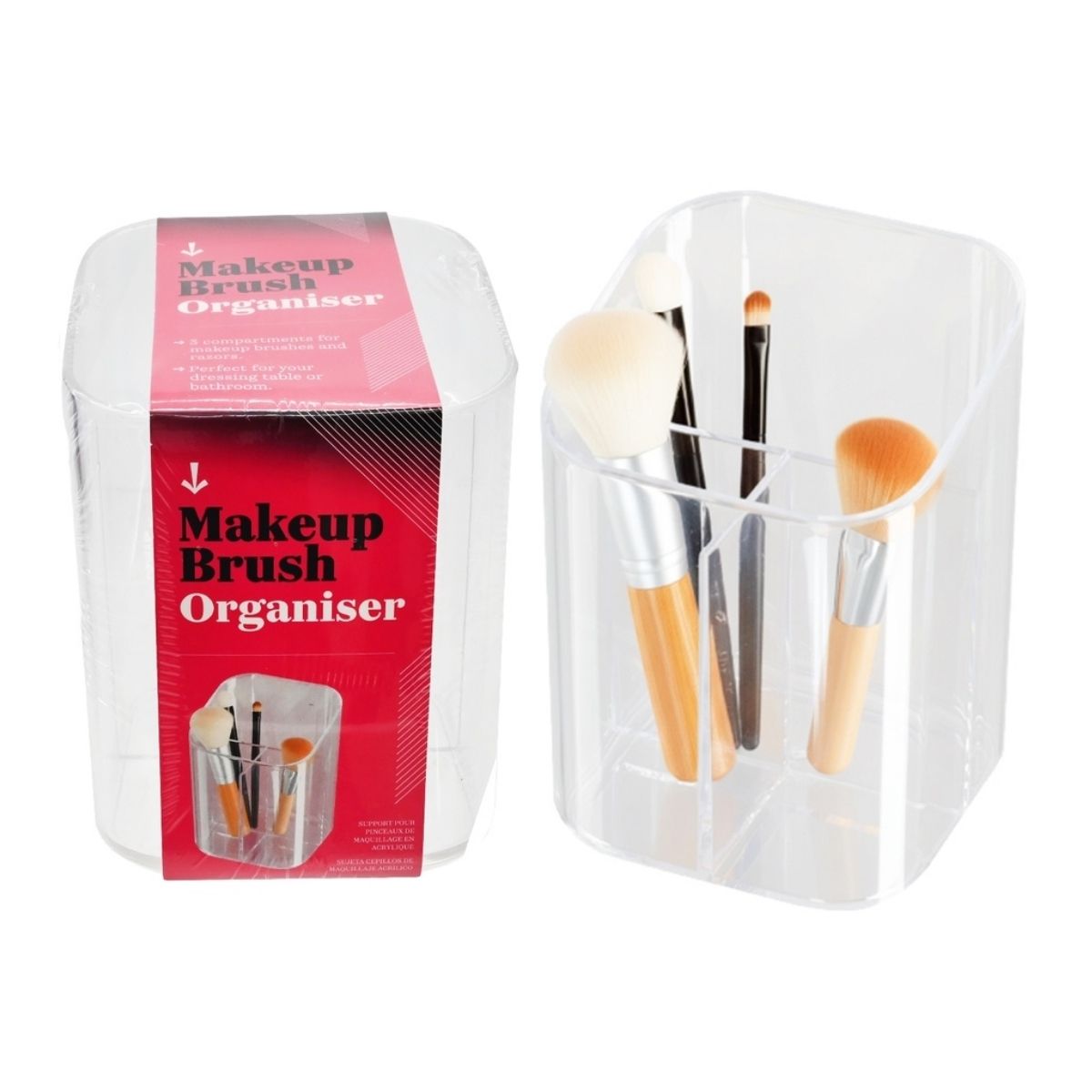 Cosmetic Makeup Brush Organiser 8.3 x 8.3 x 11.4cm