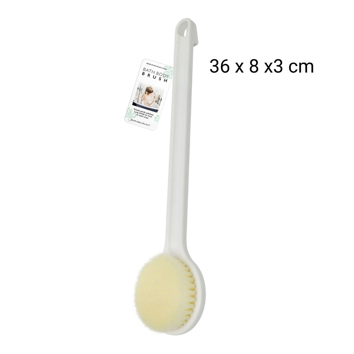 Bath Body Brush with Long Handle 36 x 8 x 3cm