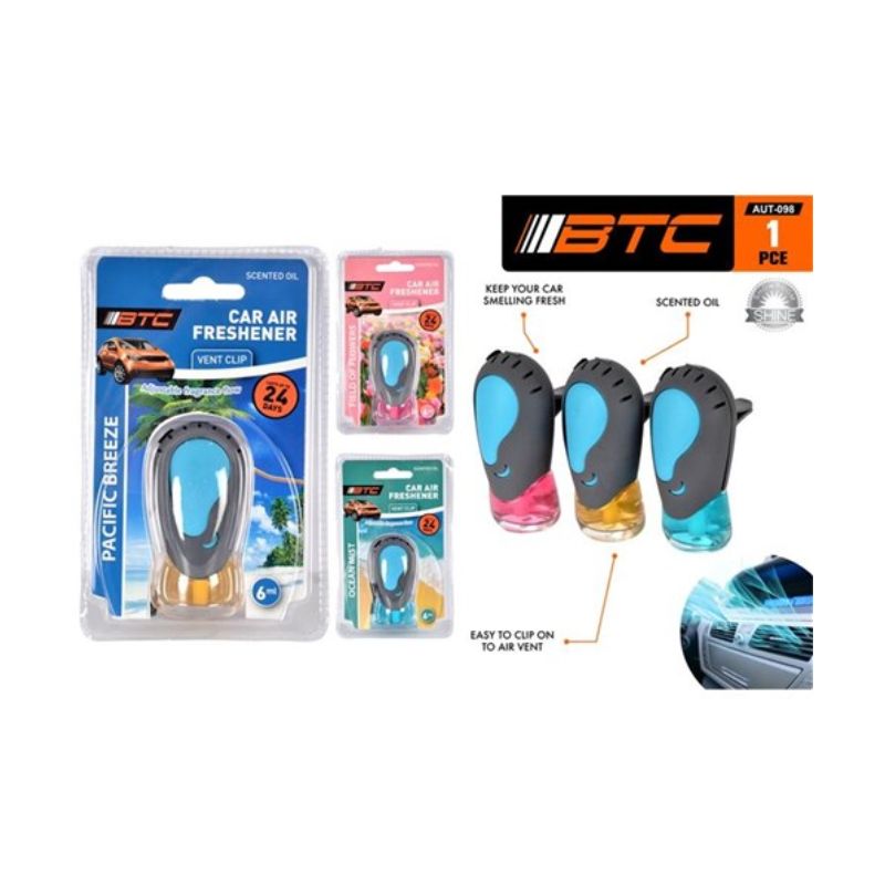 1pce Clip-On Car Air Freshener