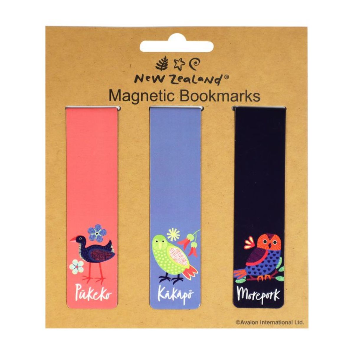 Magnetic Bookmark NZ Birds 3pc