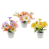 Artificial Daisy in Pot 14cm – Assorted