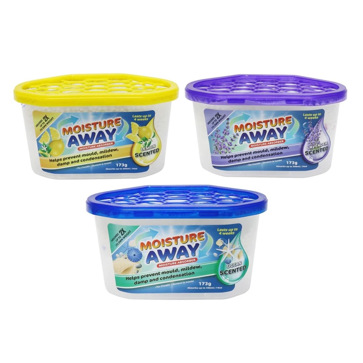 Moisture Absorber Fragrance 400mL 3 Assorted Dehumidifier