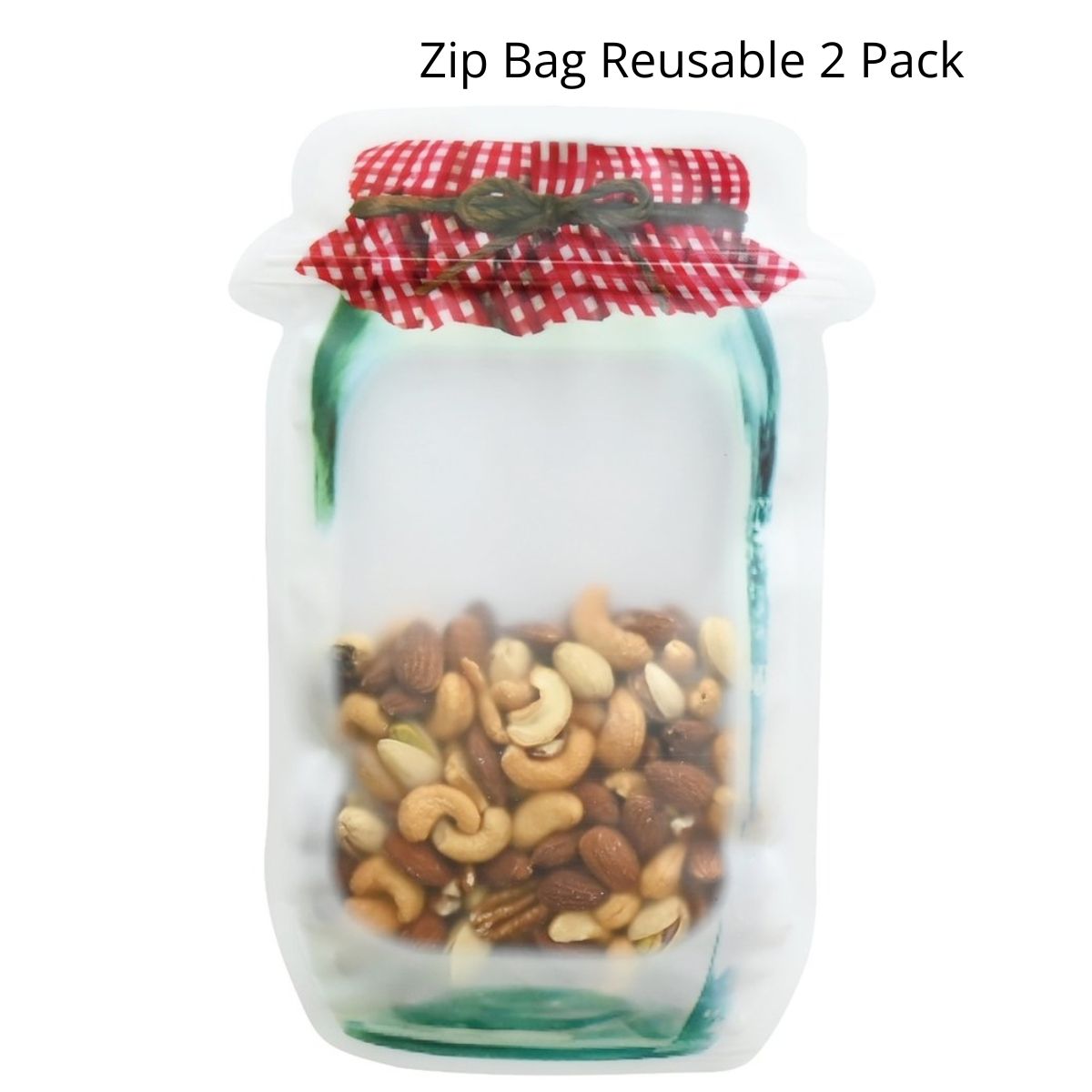 Zip Bag Reusable 2 Pack