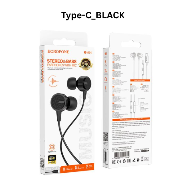 earphones with microphone Type-C_BLACK