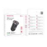 Scenery dual port PD30W+QC3.0 car charger