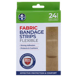 Bandage Strips 24pk – Fabric & Plastic