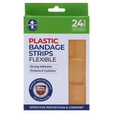 Bandage Strips 24pk – Fabric & Plastic