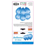 Blue Balloons 10 Pack – Metallic Party Decoration