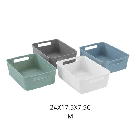 Boxsweden Trinity Rectangular Storage Basket - 24cm