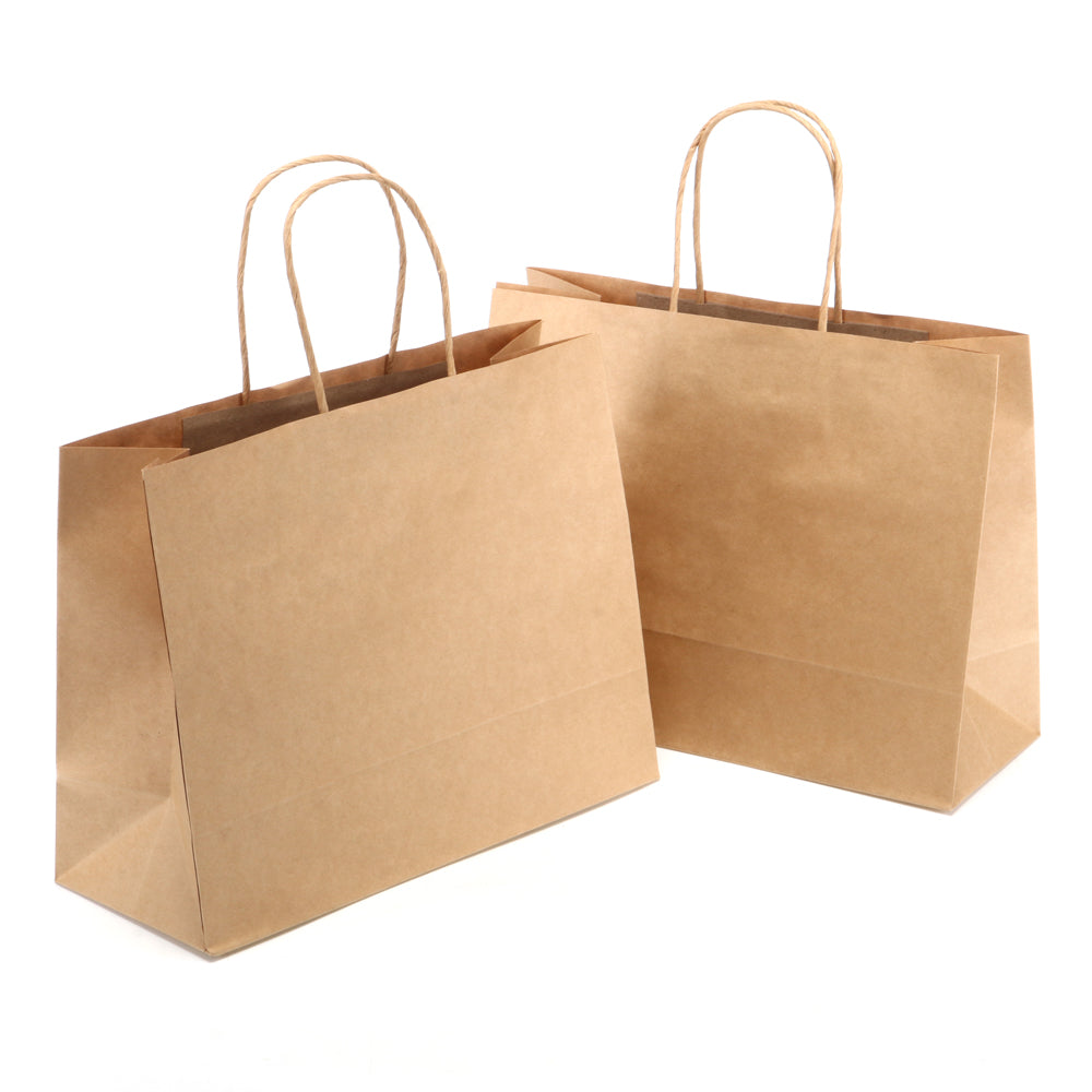 Brown Kraft Paper Bags 2pk – 27x21cm