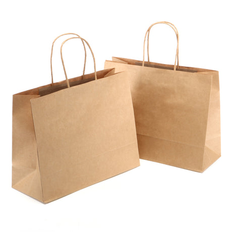 Brown Kraft Paper Bags 2pk – 27x21cm
