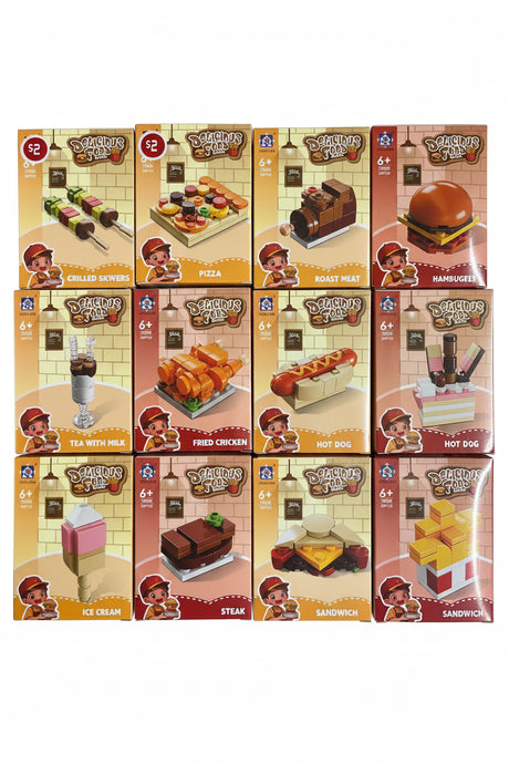 Delicious Hamburger Mini Building Blocks Toy