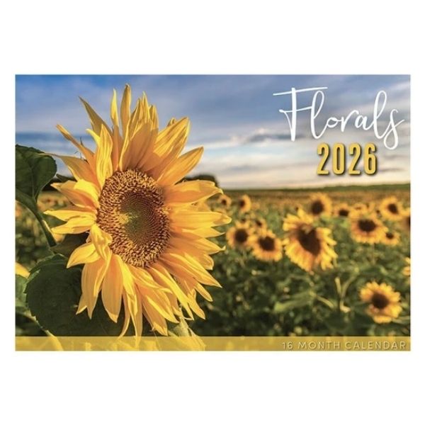 CALENDAR RECTANGLE FLORAL FSC MIX 2026