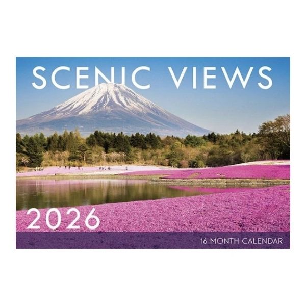 CALENDAR RECTANGLE SCENIC VIEWS FSC MIX 2026