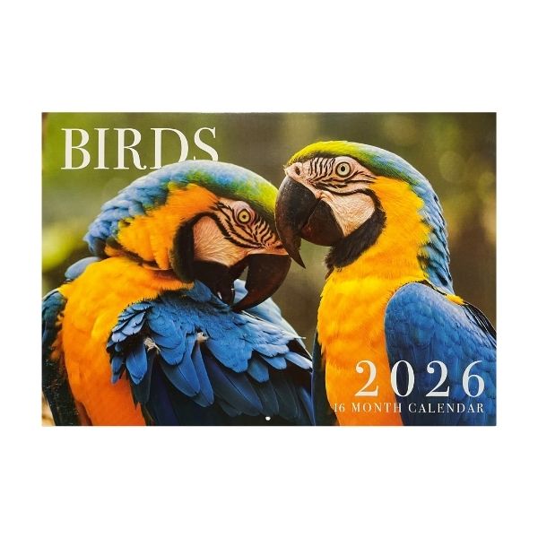 CALENDAR RECTANGLE BIRDS FSC MIX 2026