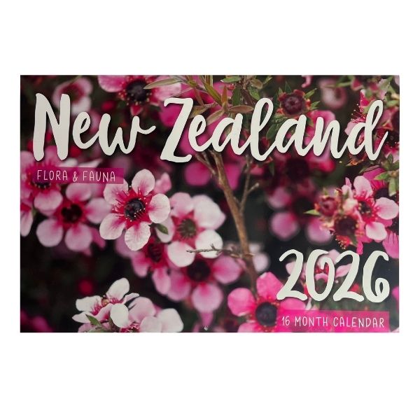 CALENDAR RECTANGLE NZ FLORA FAUNA FSC MIX 2026