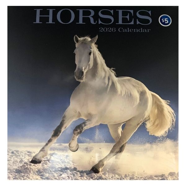 CALENDAR SQUARE HORSES FSC MIX 2026