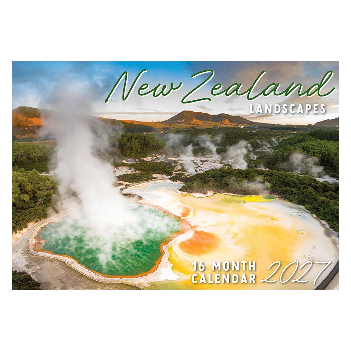 2027 New Zealand Rectangle Calendar - FSC Mix