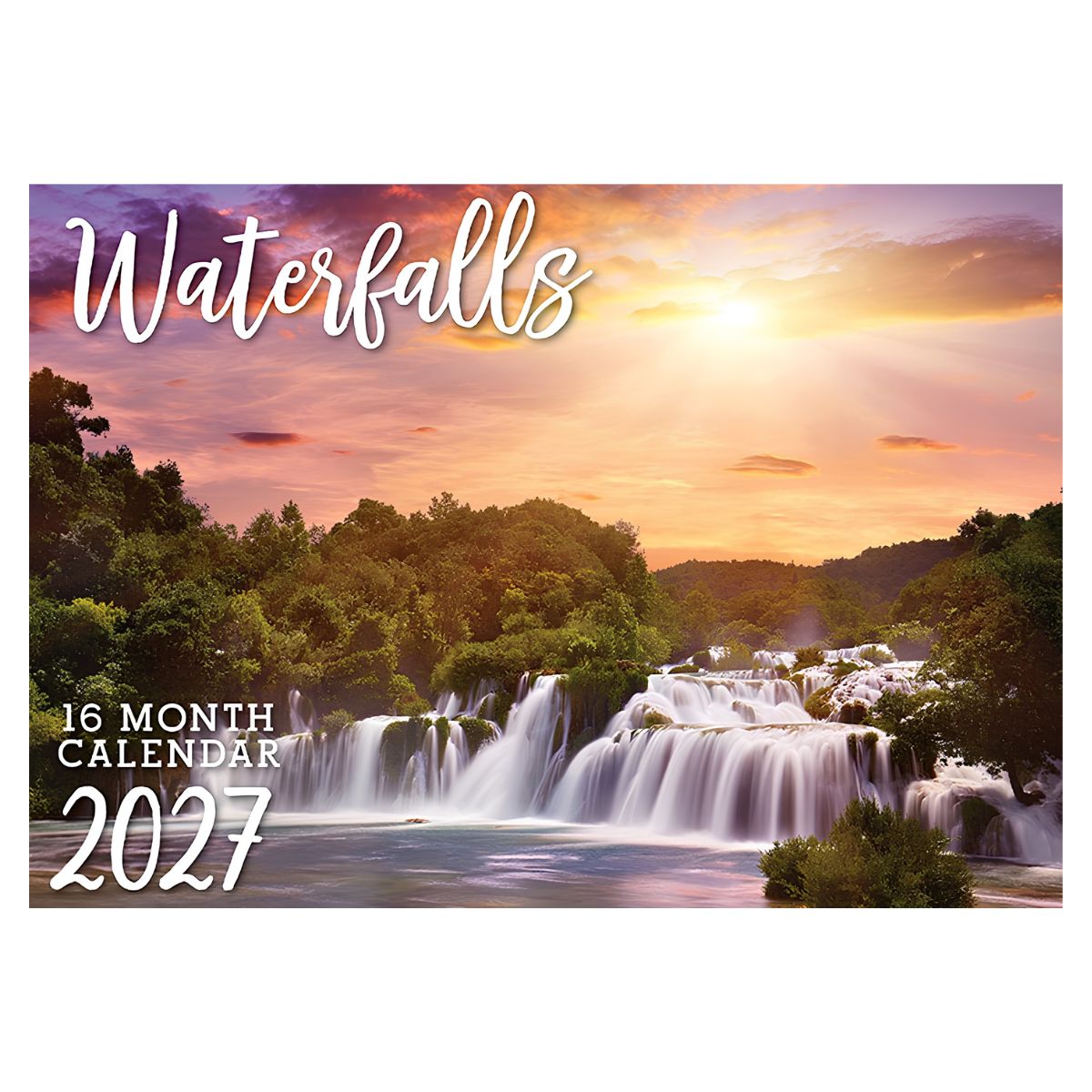 2027 Waterfalls Rectangle Calendar - FSC Mix