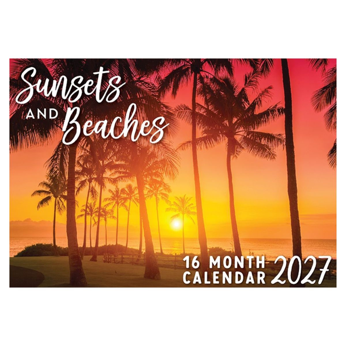 2027 Sunset Beach Rectangle Calendar - FSC Mix