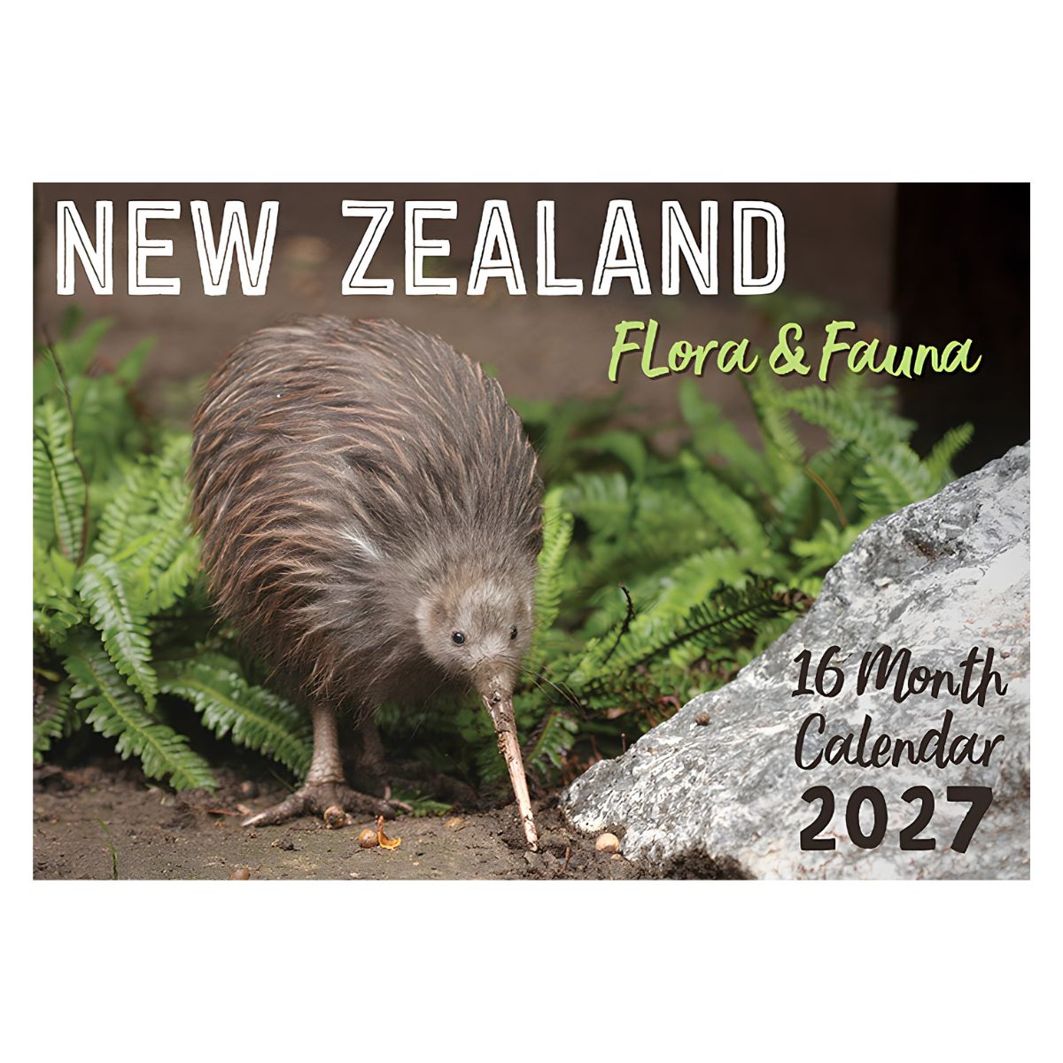 2027 New Zealand Flora & Fauna Rectangle Calendar - FSC Mix