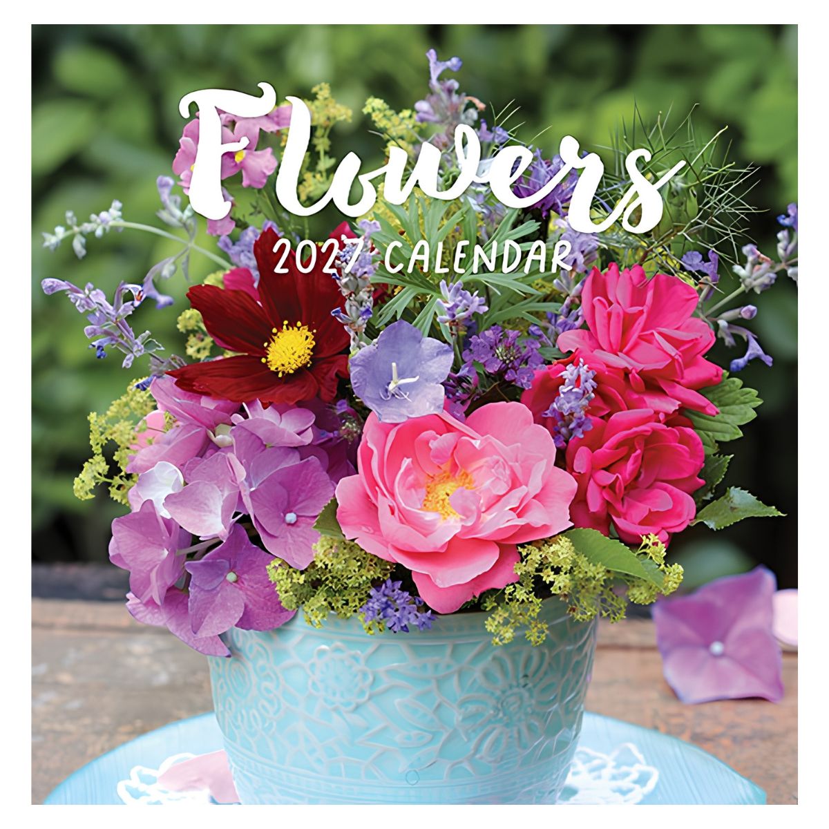 2027 Flowers Square Calendar - FSC Mix