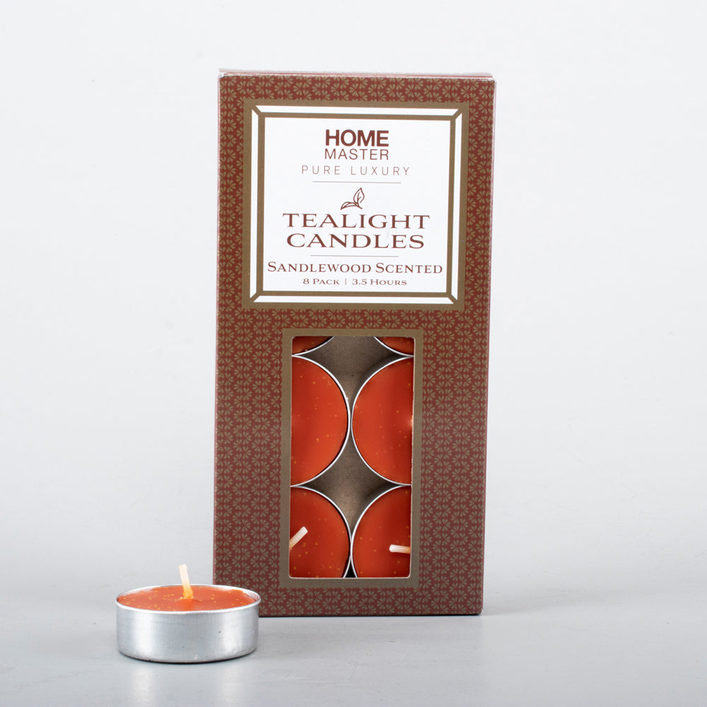 Candles Tealight Scented 8pc - 4hr