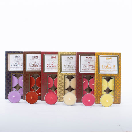Candles Tealight Scented 8pc - 4hr