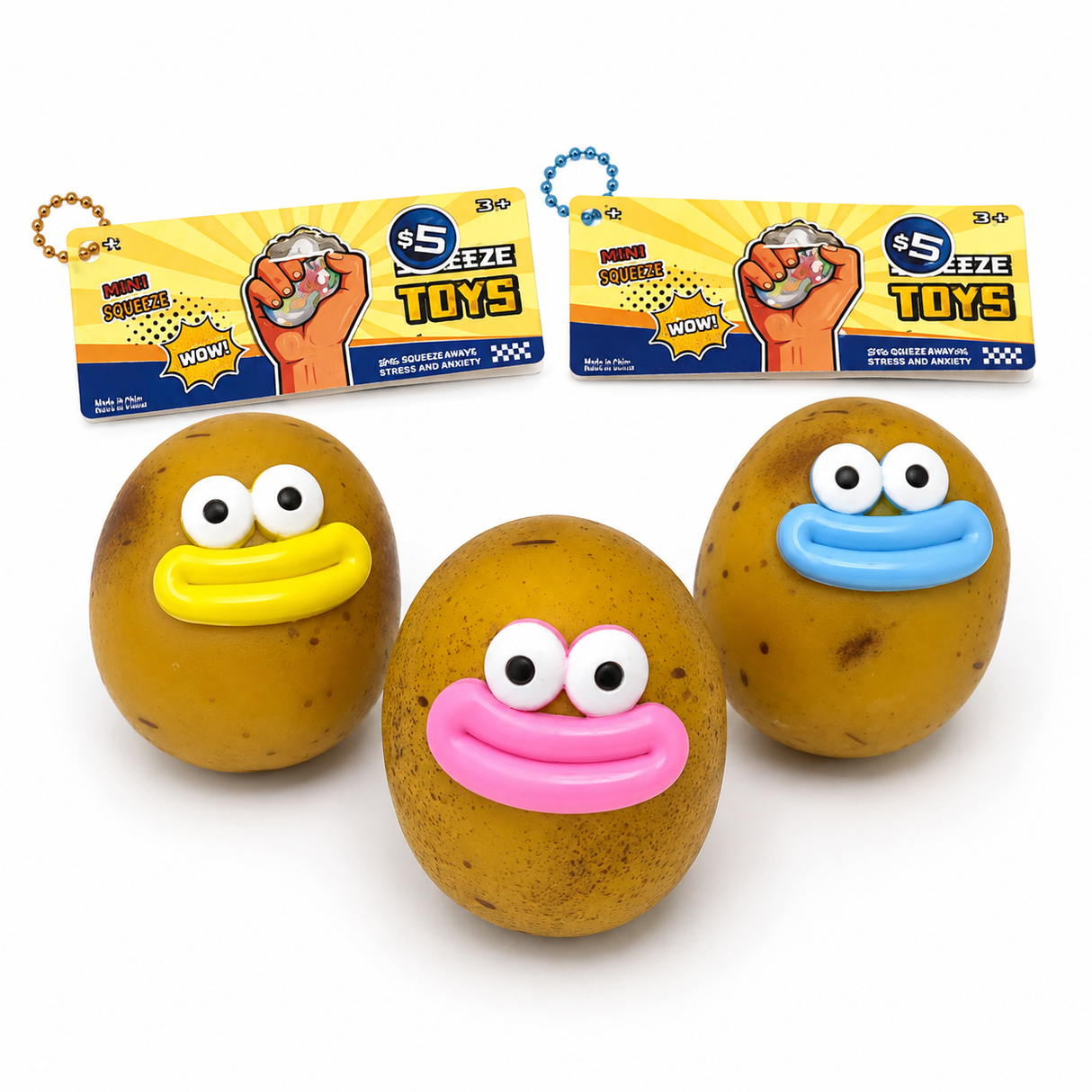 Stress Squishy in Bag – Potato Face