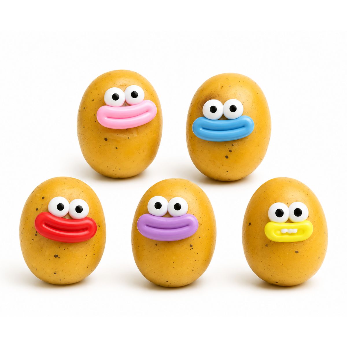 Cheese Potato Face stress squishy toy soft sensory fidget toy