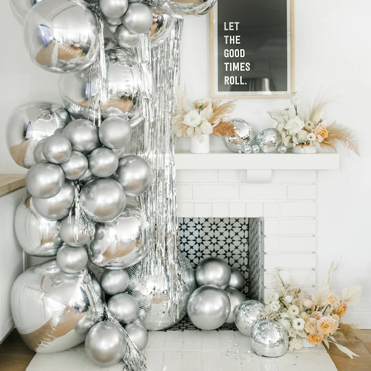 Chrome Silver Balloons – Metallic Party Decor