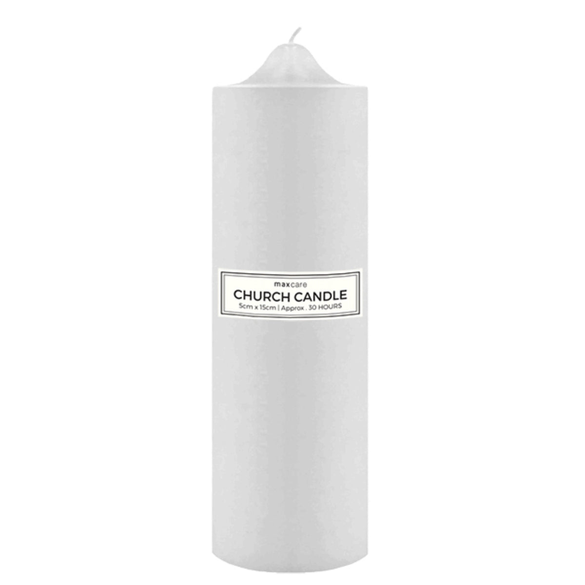 Church Candle white 5x15cm