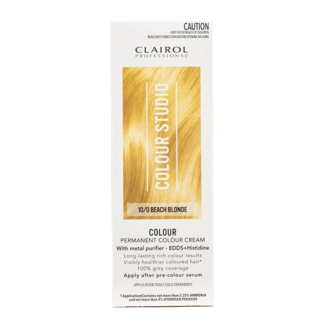 Clairol Professional Colour Studio Hair Colour 10/0 - Beach Blonde