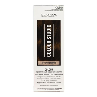 Clairol Professional Colour Studio Hair Colour 4/0 - Dark Brownie