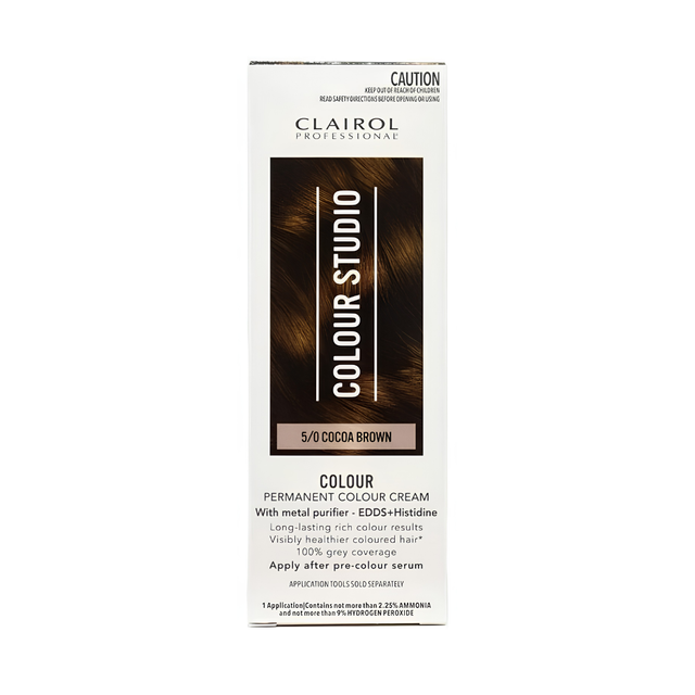 Clairol Professional Colour Studio Hair Colour 5/0 - Cocoa Brown