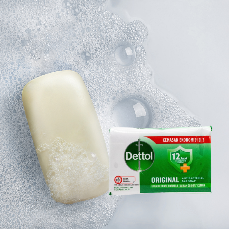 DETTOL 60g SOAP BAR ANTIBACTERIAL GERM DEFENSE FORMULA ORIGINAL