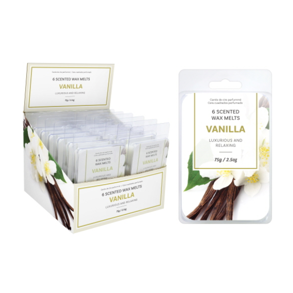 Wax Melts Vanilla Scented 6pk