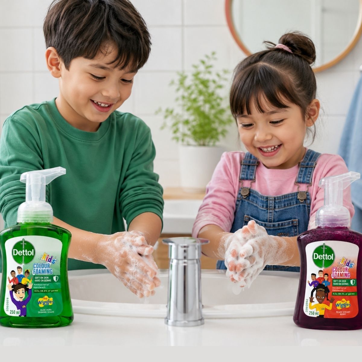 Dettol Kids Hand Wash 250ml gentle germ protection hand soap for children