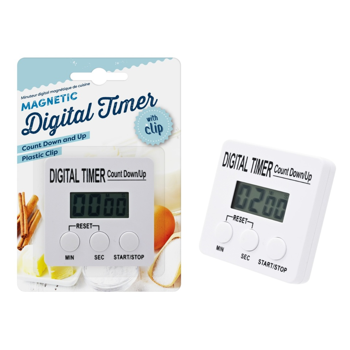 Digital Kitchen Timer Magnetic with Clip