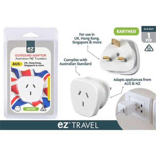 1pce Travel Adaptor AUS to UK-HK-SING