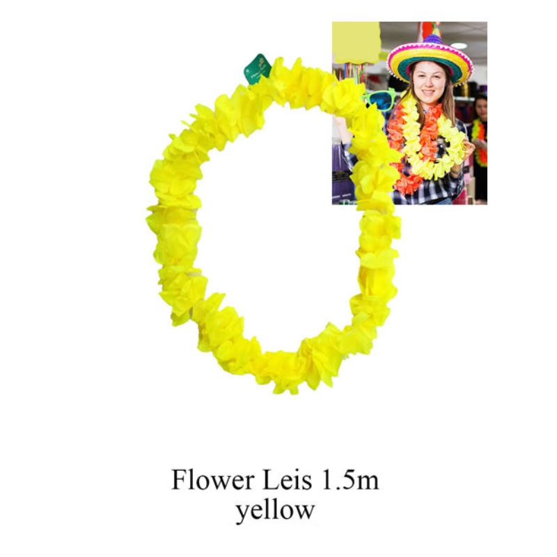Flower Leis 1.5m Yellow