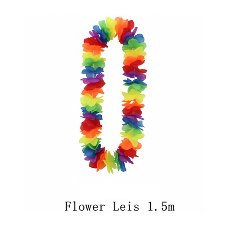 Flower Leis 1.5m - Rainbow colour