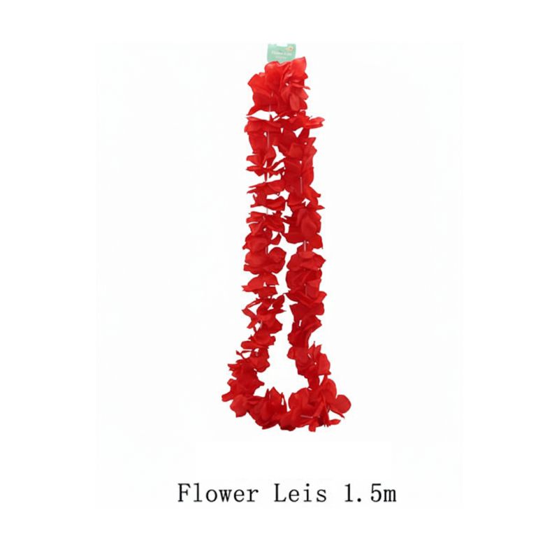Flower Leis 1.5m Red