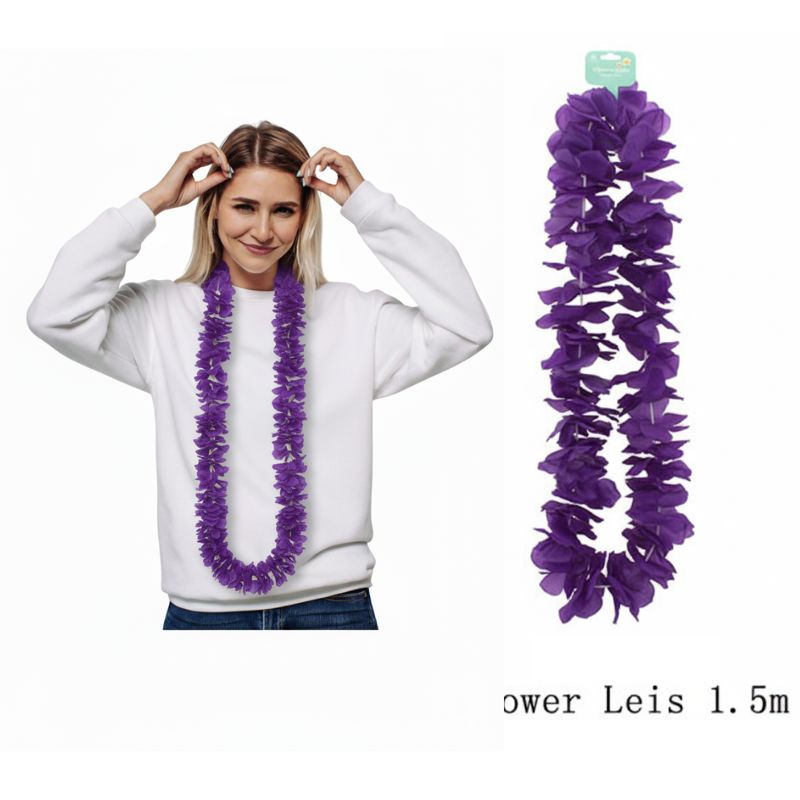 Flower Leis 1.5m Purple