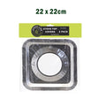 FOIL STOVE TOP COVERS 6PK 21.5X21.5CM